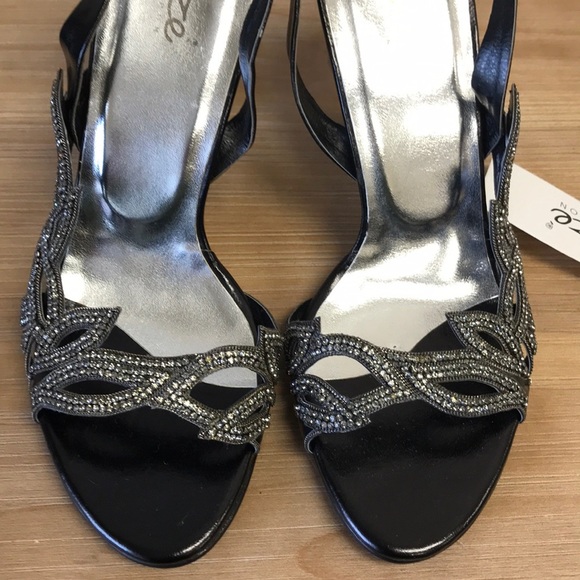 🎁 Unze Women Sandals Evening Heeled Sandals - Picture 4 of 15